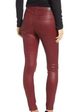 AG Farrah High Rise Skinny 100% Lamb Leather Pants